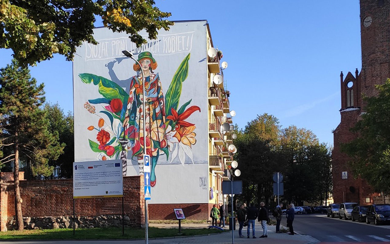 Otwarcie muralu w Słupsku