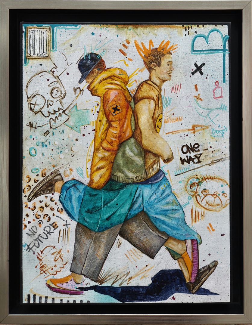 two-beats-wojciech-brewka-akryl-płótno-2026-cykl-obrazy-MY