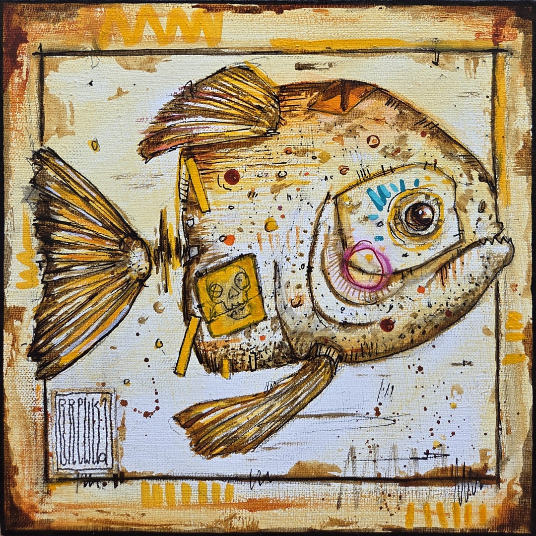 wojciech-brewka-pocket-monster-akryl-płótno-2026-cykl-obrazy-#ZabawNIE