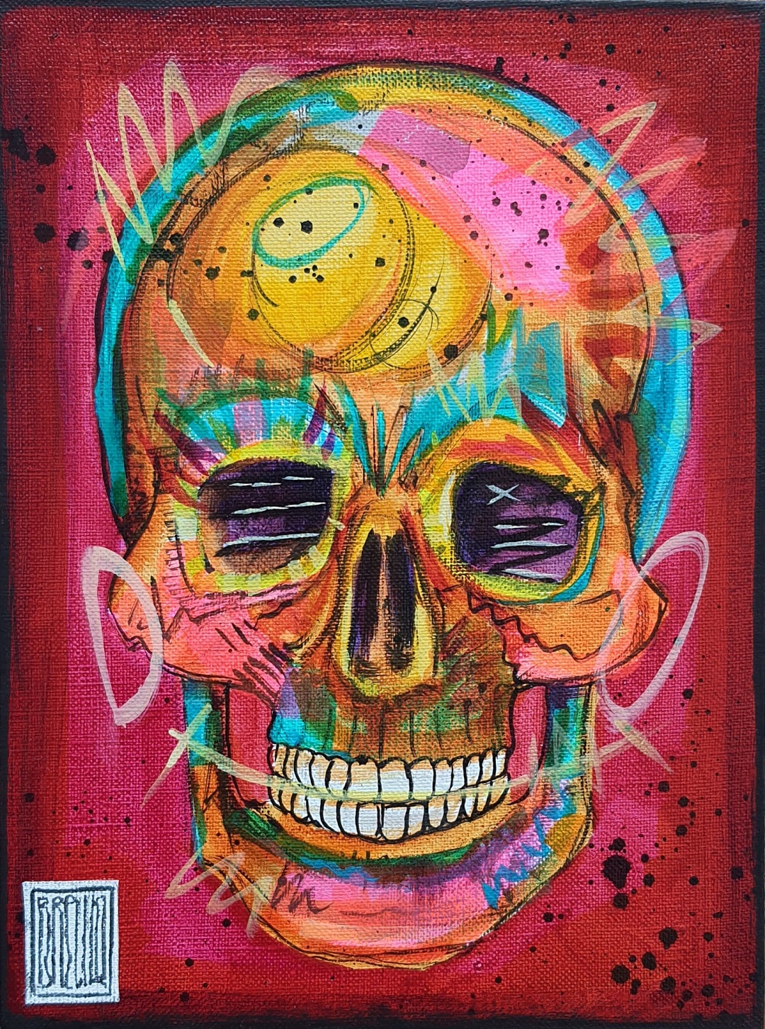 brewka-obrazy-pocket-skulls-be-happy-akryl-plotno-2021