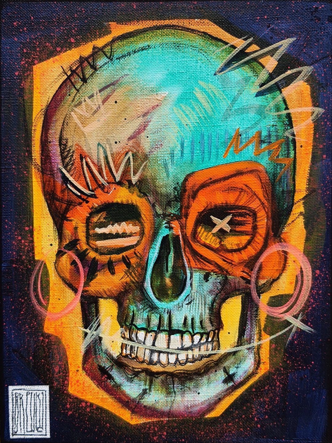 brewka-obrazy-pocket-skulls-be-happy-akryl-plotno-2021